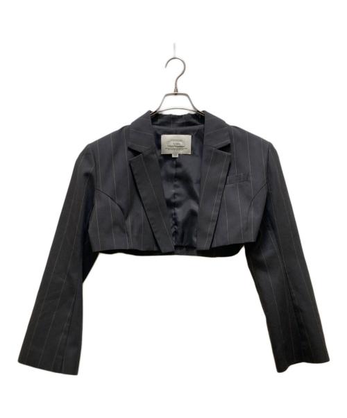 Ameri（アメリ）AMERI (アメリ) DEFORMATION PINSTRIPE JACKET グリーン サイズ:Ｓの古着・服飾アイテム
