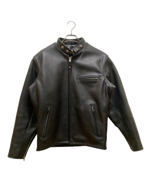 Schott（ショット）Schott (ショット) 641 ボアライナー付シングルラーダースジャケット ブラック サイズ:40の古着・服飾アイテム