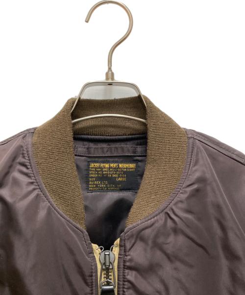 AVIREX（アヴィレックス）AVIREX (アヴィレックス) 《VINTAGE LINE》MA-1 ダークブラウン サイズ:Lの古着・服飾アイテム