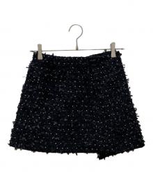 HYEON（ヘヨン）の古着「pepper mini wrap skirt/キュロット」｜ブラック