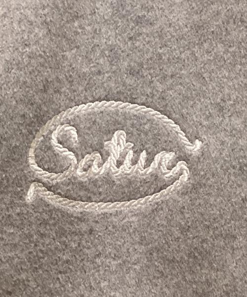 SATUR（セター）SATUR (セター) S applique wool varsity jacket グレー サイズ:ｓの古着・服飾アイテム
