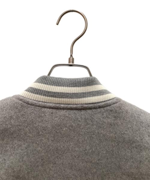 SATUR（セター）SATUR (セター) S applique wool varsity jacket グレー サイズ:ｓの古着・服飾アイテム