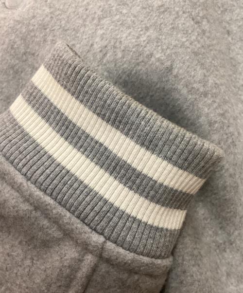 SATUR（セター）SATUR (セター) S applique wool varsity jacket グレー サイズ:ｓの古着・服飾アイテム