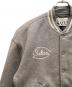 中古・古着 SATUR (セター) S applique wool varsity jacket グレー サイズ:ｓ：8000円