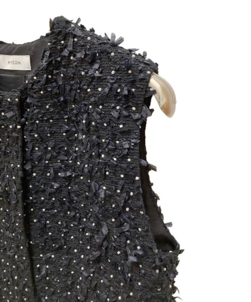 HYEON（ヘヨン）hyeon (ヘヨン) pepper gilet ブラック サイズ:ＦＲＥＥの古着・服飾アイテム