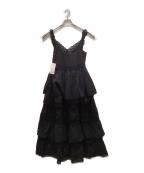 MAISON SPECIALメゾンスペシャル）の古着「Multi Fabric Docking Lace Dress」｜ブラック