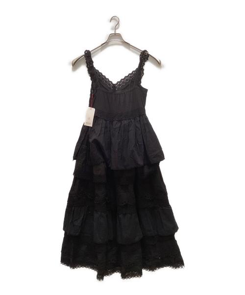 MAISON SPECIAL（メゾンスペシャル）MAISON SPECIAL (メゾンスペシャル) Multi Fabric Docking Lace Dress ブラック サイズ:ＦＲＥＥの古着・服飾アイテム