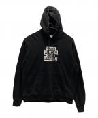 THE BLACK EYE PATCHブラックアイパッチ）の古着「ロゴプリント プルオーバーパーカー」｜ブラック