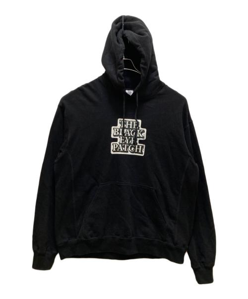 THE BLACK EYE PATCH（ブラックアイパッチ）THE BLACK EYE PATCH (ブラックアイパッチ) ロゴプリント プルオーバーパーカー ブラック サイズ:Lの古着・服飾アイテム