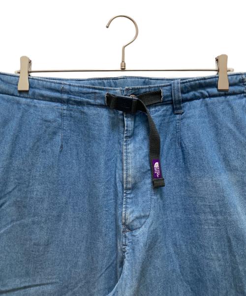 THE NORTHFACE PURPLELABEL（ザ・ノースフェイス パープルレーベル）THE NORTHFACE PURPLELABEL (ザ・ノースフェイス パープルレーベル) インディゴシャンブレー マウンテンフィールドパンツ インディゴ サイズ:３４の古着・服飾アイテム