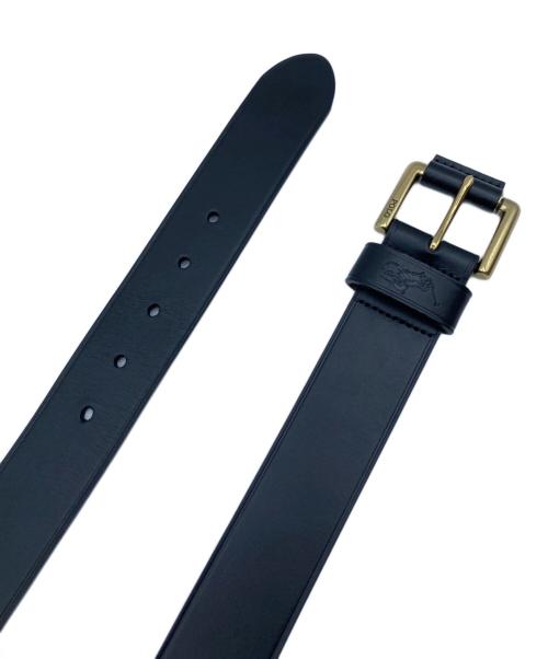 POLO RALPH LAUREN（ポロ・ラルフローレン）POLO RALPH LAUREN (ポロ・ラルフローレン) ロゴエンブレム バックルベルト ブラックの古着・服飾アイテム