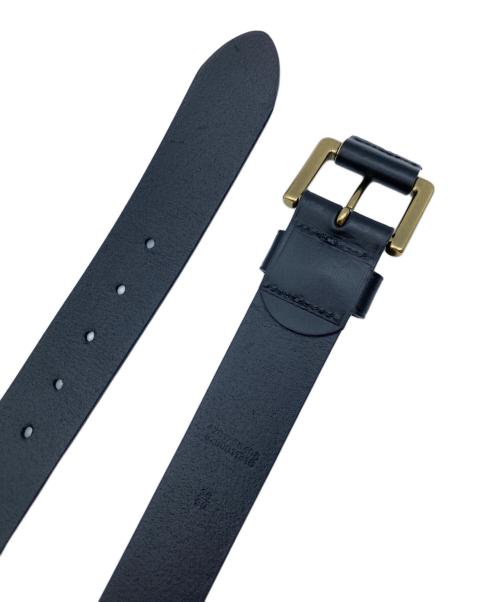 POLO RALPH LAUREN（ポロ・ラルフローレン）POLO RALPH LAUREN (ポロ・ラルフローレン) ロゴエンブレム バックルベルト ブラックの古着・服飾アイテム