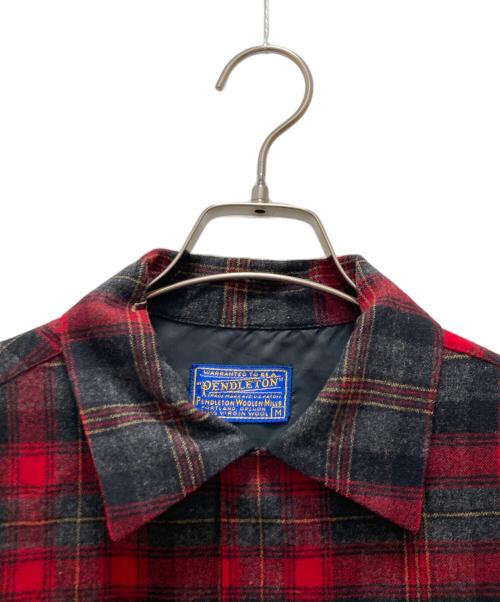PENDLETON（ペンドルトン）PENDLETON (ペンドルトン) ヴィンテージチェックボードシャツ レッド サイズ:Ｍの古着・服飾アイテム