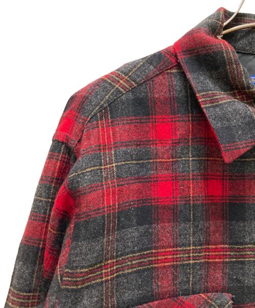 PENDLETON（ペンドルトン）PENDLETON (ペンドルトン) ヴィンテージチェックボードシャツ レッド サイズ:Ｍの古着・服飾アイテム