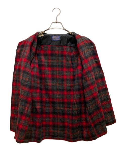 PENDLETON（ペンドルトン）PENDLETON (ペンドルトン) ヴィンテージチェックボードシャツ レッド サイズ:Ｍの古着・服飾アイテム