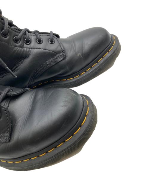 Dr.Martens Y's 10EYE（ドクターマーチンワイズテンアイ）Dr.Martens Y's 10EYE (ドクターマーチンワイズテンアイ) Y's (ワイズ) コラボバックジップレースアップブーツ ブラック サイズ:UK 6の古着・服飾アイテム
