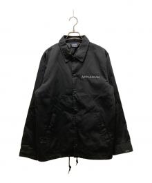 APPLEBUM（アップルバム）の古着「The Birth of Hero バックプリントコーチジャケット」｜ブラック