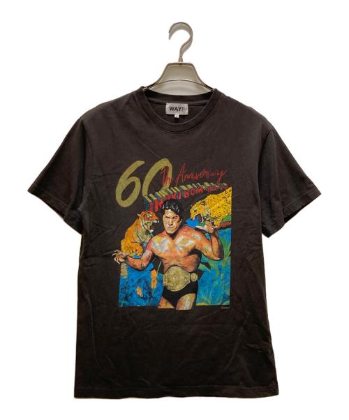 WAYP MUSIC（ウェイプ ミュージック）WAYP MUSIC (ウェイプ ミュージック) アントニオ猪木 60周年記念 Tシャツ グレー サイズ:Ｍの古着・服飾アイテム