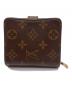 LOUIS VUITTON (ルイ ヴィトン) コンパクトジップ ブラウン：18000円