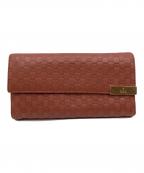 GUCCIグッチ）の古着「長財布」｜ブラウン