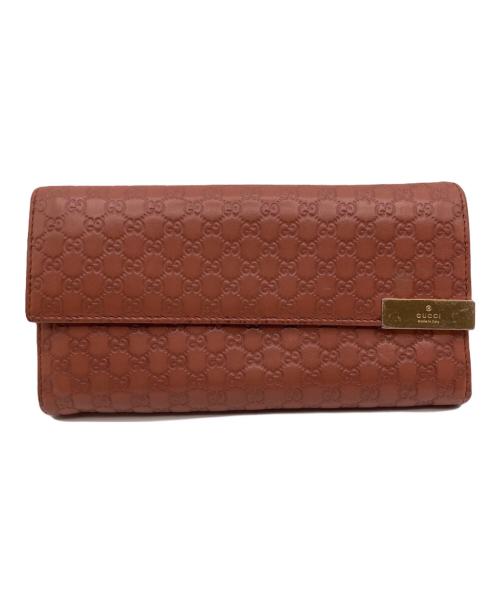 GUCCI（グッチ）GUCCI (グッチ) 長財布 ブラウンの古着・服飾アイテム