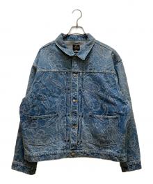 Needles×nubian（ニードルズ×ヌビアン）の古着「コラボペイズリーデザインデニムジャケット」｜インディゴ