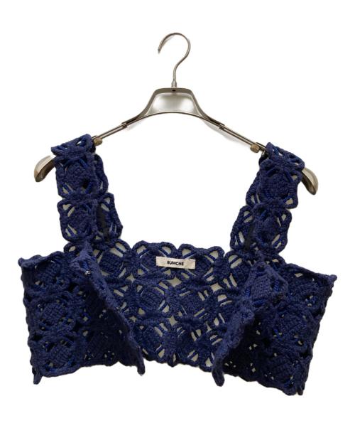 Rumche（ラムシェ）Rumche (ラムシェ) ORIGAMI ニットビスチェ ネイビー サイズ:ＦＲＥＥの古着・服飾アイテム