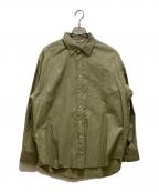 AURALEEオーラリー）の古着「FINX OX CHAMBRAY SHIRTS」｜グリーン
