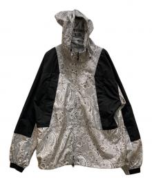 THE NORTHFACE PURPLELABEL（ザ・ノースフェイス パープルレーベル）の古着「ペイズリープリントマウンテンウィンドパーカ」｜グレー×ブラック
