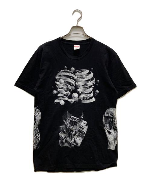 SUPREME（シュプリーム）Supreme (シュプリーム) マウリッツ エッシャー コラージュ Tシャツ ブラック サイズ:Lの古着・服飾アイテム