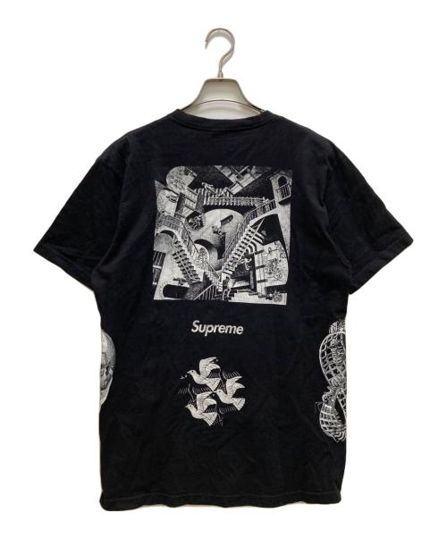SUPREME（シュプリーム）Supreme (シュプリーム) マウリッツ エッシャー コラージュ Tシャツ ブラック サイズ:Lの古着・服飾アイテム
