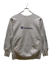 Champion REVERSE WEAVE（チャンピオン リバース ウィーブ）の古着「ロゴプリントリバースウィーブスウェット」｜グレー
