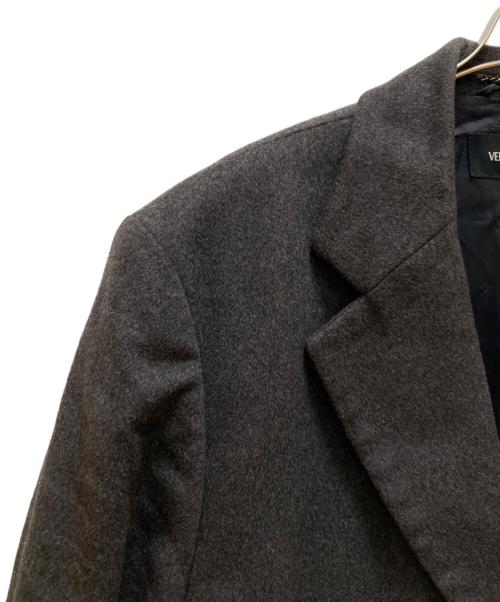 VERSACE CLASSIC（ヴェルサーチクラシック）VERSACE CLASSIC (ヴェルサーチクラシック) カシミヤ混ロングチェスターコート グレー サイズ:54の古着・服飾アイテム