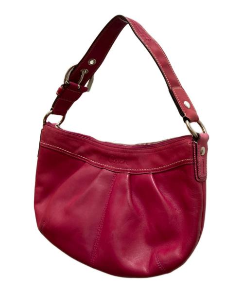 COACH（コーチ）COACH (コーチ) エルゴ レザーワンショルダーバッグ ピンクの古着・服飾アイテム