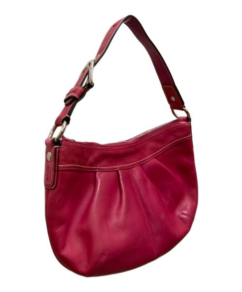 COACH（コーチ）COACH (コーチ) エルゴ レザーワンショルダーバッグ ピンクの古着・服飾アイテム
