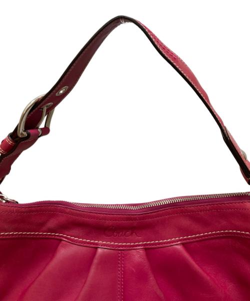 COACH（コーチ）COACH (コーチ) エルゴ レザーワンショルダーバッグ ピンクの古着・服飾アイテム