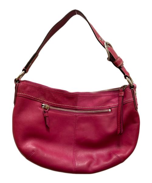 COACH（コーチ）COACH (コーチ) エルゴ レザーワンショルダーバッグ ピンクの古着・服飾アイテム