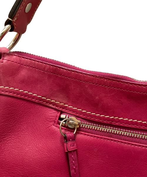 COACH（コーチ）COACH (コーチ) エルゴ レザーワンショルダーバッグ ピンクの古着・服飾アイテム