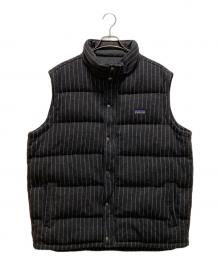 Patagonia（パタゴニア）の古着「キルトアゲイン ストライプダウンベスト」｜ブラック