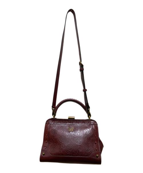 ANNA SUI（アナスイ）ANNA SUI (アナスイ) がま口2WAYショルダーバッグ ワインレッドの古着・服飾アイテム