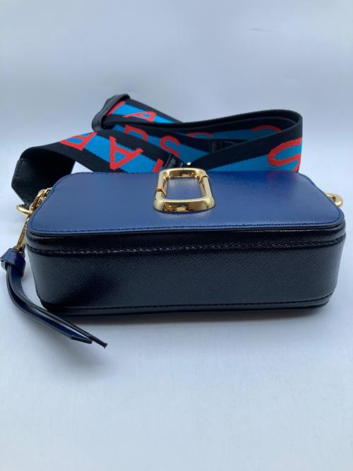 MARC JACOBS（マークジェイコブス）MARC JACOBS (マークジェイコブス) スナップショットカメラバッグ ブルー×ブラックの古着・服飾アイテム