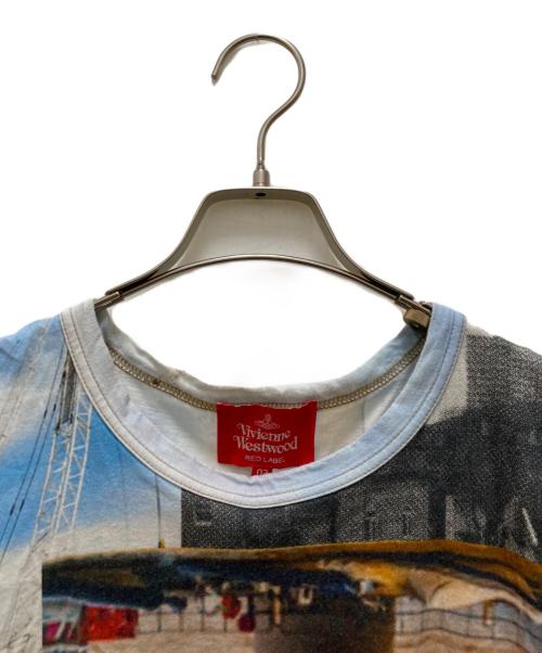 Vivienne Westwood RED LABEL（ヴィヴィアンウエストウッドレッドレーベル）Vivienne Westwood RED LABEL (ヴィヴィアンウエストウッドレッドレーベル) グラフィックプリントTシャツ ブルー サイズ:０２の古着・服飾アイテム