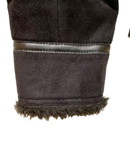 BURBERRY BLACK LABEL（バーバリーブラックレーベル）BURBERRY BLACK LABEL (バーバリーブラックレーベル) 裏ノバチェック スェードシングルライダースジャケット ブラック サイズ:Ｍの古着・服飾アイテム