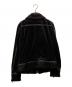 BURBERRY BLACK LABEL (バーバリーブラックレーベル) 裏ノバチェック スェードシングルライダースジャケット ブラック サイズ:Ｍ：15000円