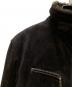 中古・古着 BURBERRY BLACK LABEL (バーバリーブラックレーベル) 裏ノバチェック スェードシングルライダースジャケット ブラック サイズ:Ｍ：15000円