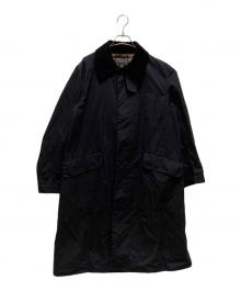 Barbour（バブアー）の古着「シングルブレスト ステンカラーコート」｜ネイビー
