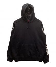 SUPREME（シュプリーム）の古着「サイドラインロゴ プルオーバーパーカー」｜ブラック
