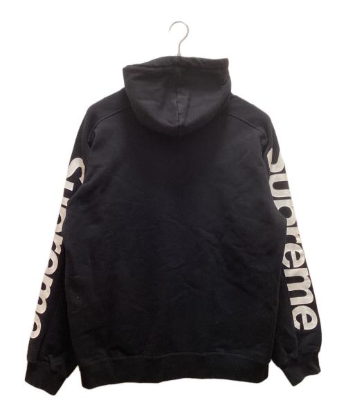 SUPREME（シュプリーム）Supreme (シュプリーム) サイドラインロゴ プルオーバーパーカー ブラック サイズ:XLの古着・服飾アイテム