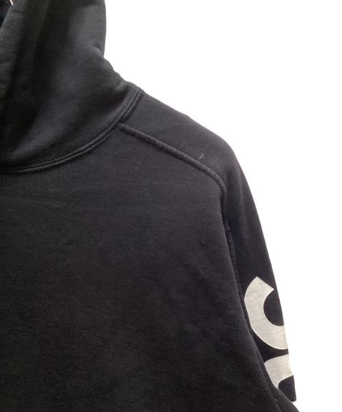 SUPREME（シュプリーム）Supreme (シュプリーム) サイドラインロゴ プルオーバーパーカー ブラック サイズ:XLの古着・服飾アイテム