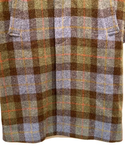 BEAMS BOY（ビームスボーイ）BEAMS BOY (ビームスボーイ) Harris Tweed (ハリスツイード) コラボ ハリスツイードバルマカンコート オリーブ サイズ:１の古着・服飾アイテム